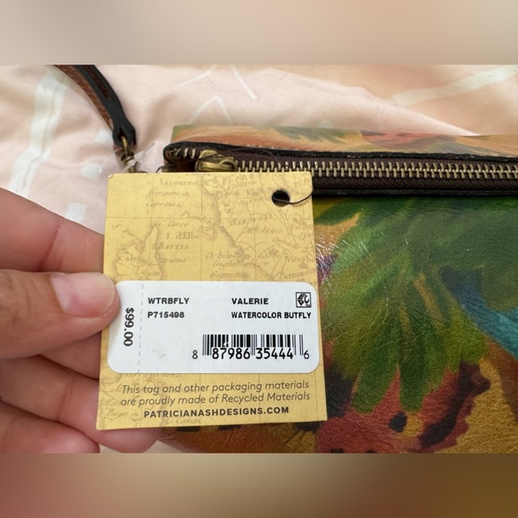 Patricia Nash Floral Leather Wristlet Clutch - Picture 6 of 6